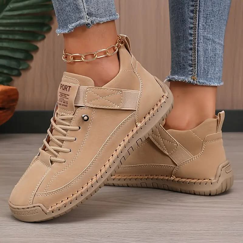 Jocelyn | Lace-Up Sneakers with Elastic Strap