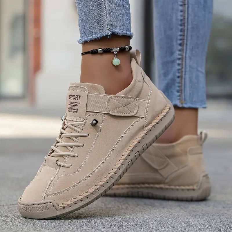 Jocelyn | Lace-Up Sneakers with Elastic Strap