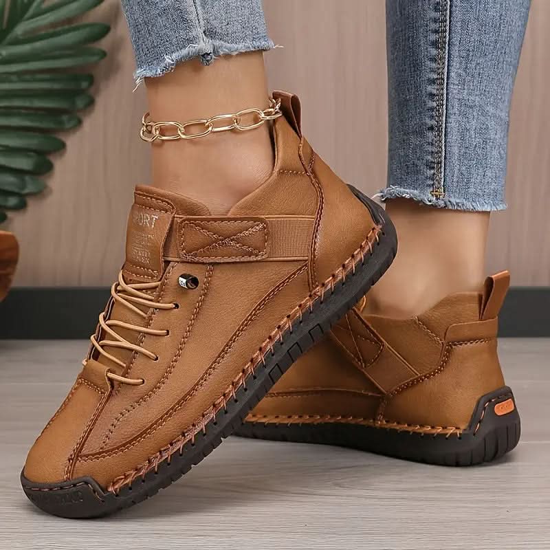 Jocelyn | Lace-Up Sneakers with Elastic Strap