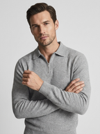 Griffin | Quarter-Zip Knit Sweater with Notched Collar