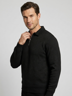 Griffin | Quarter-Zip Knit Sweater with Notched Collar