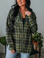 Marianne | Plaid Shirt with Flap Chest Pocket