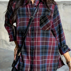 Marianne | Plaid Shirt with Flap Chest Pocket