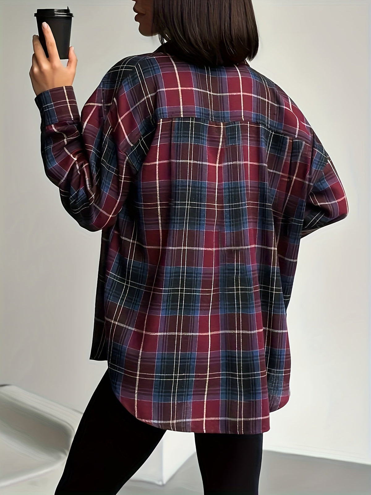 Marianne | Plaid Shirt with Flap Chest Pocket
