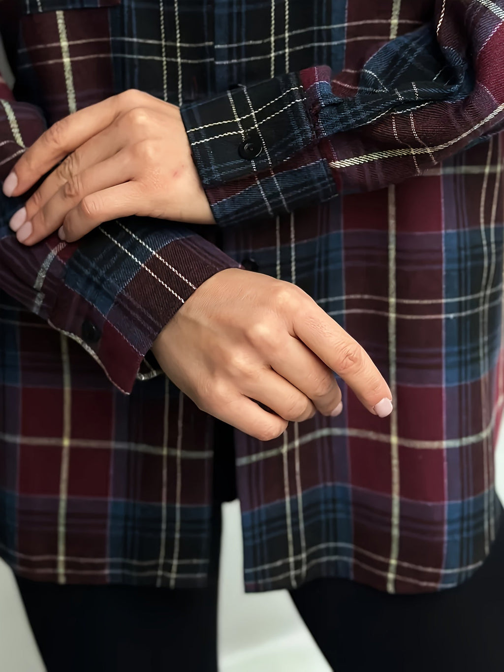 Marianne | Plaid Shirt with Flap Chest Pocket