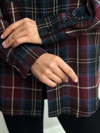 Marianne | Plaid Shirt with Flap Chest Pocket