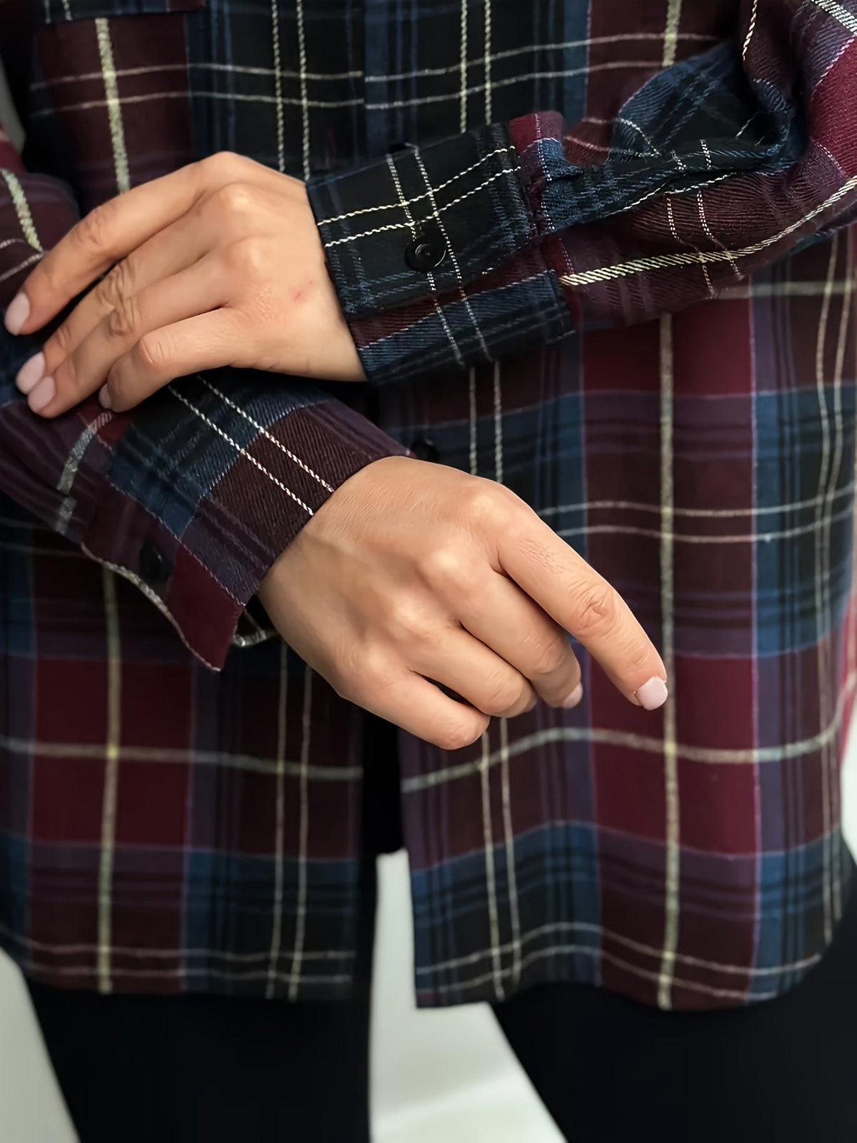 Marianne | Plaid Shirt with Flap Chest Pocket