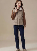 Marlee | Reversible Quilted Vest with High Stand Collar