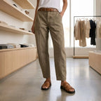 Gretchen | High-Waisted Ankle Pants with Side Pockets