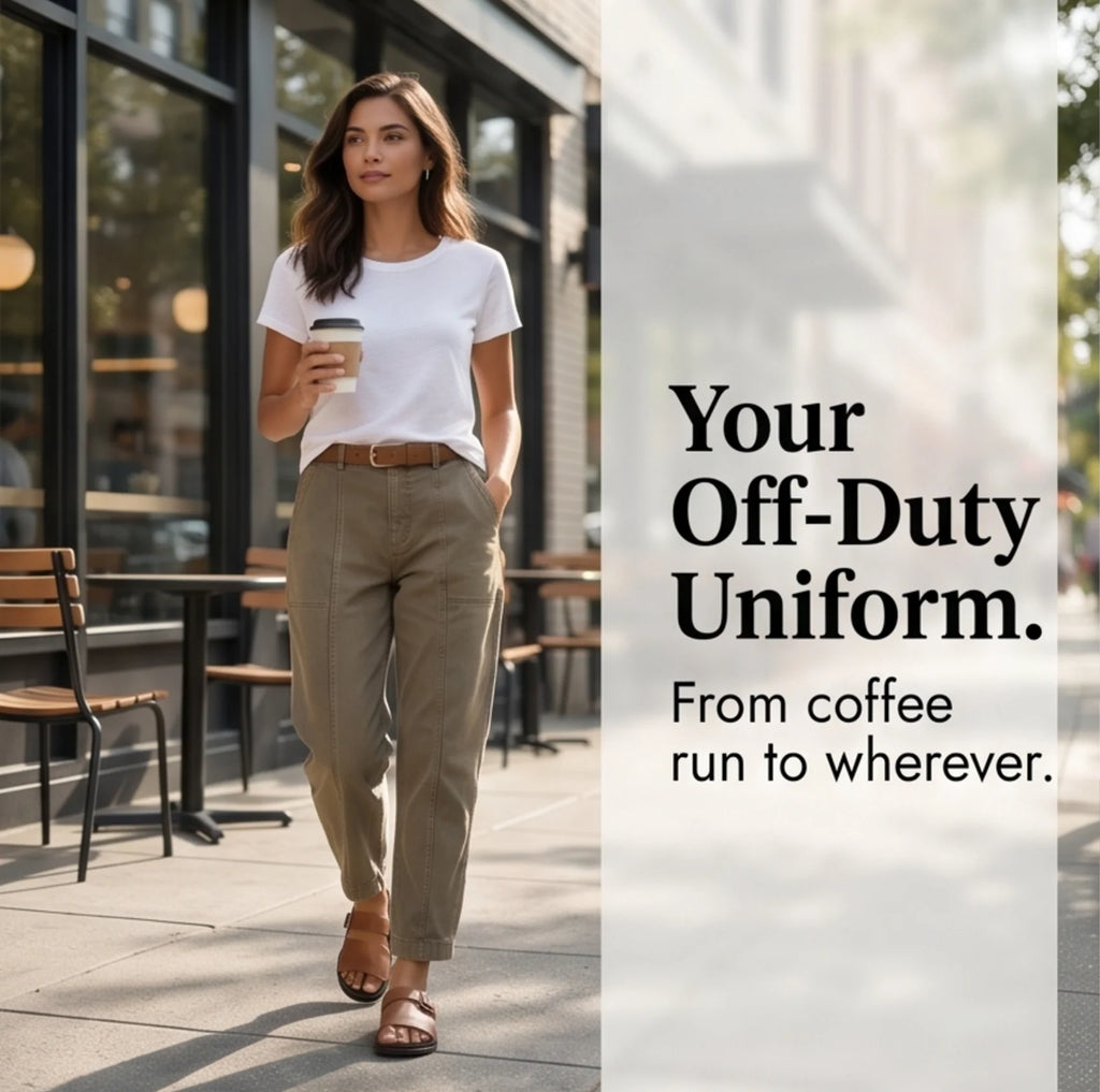 Gretchen | High-Waisted Ankle Pants with Side Pockets