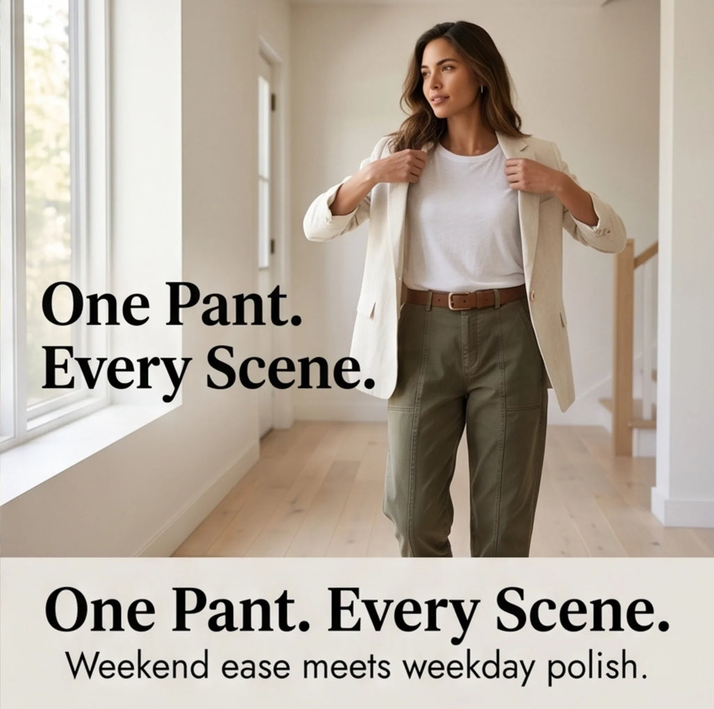 Gretchen | High-Waisted Ankle Pants with Side Pockets