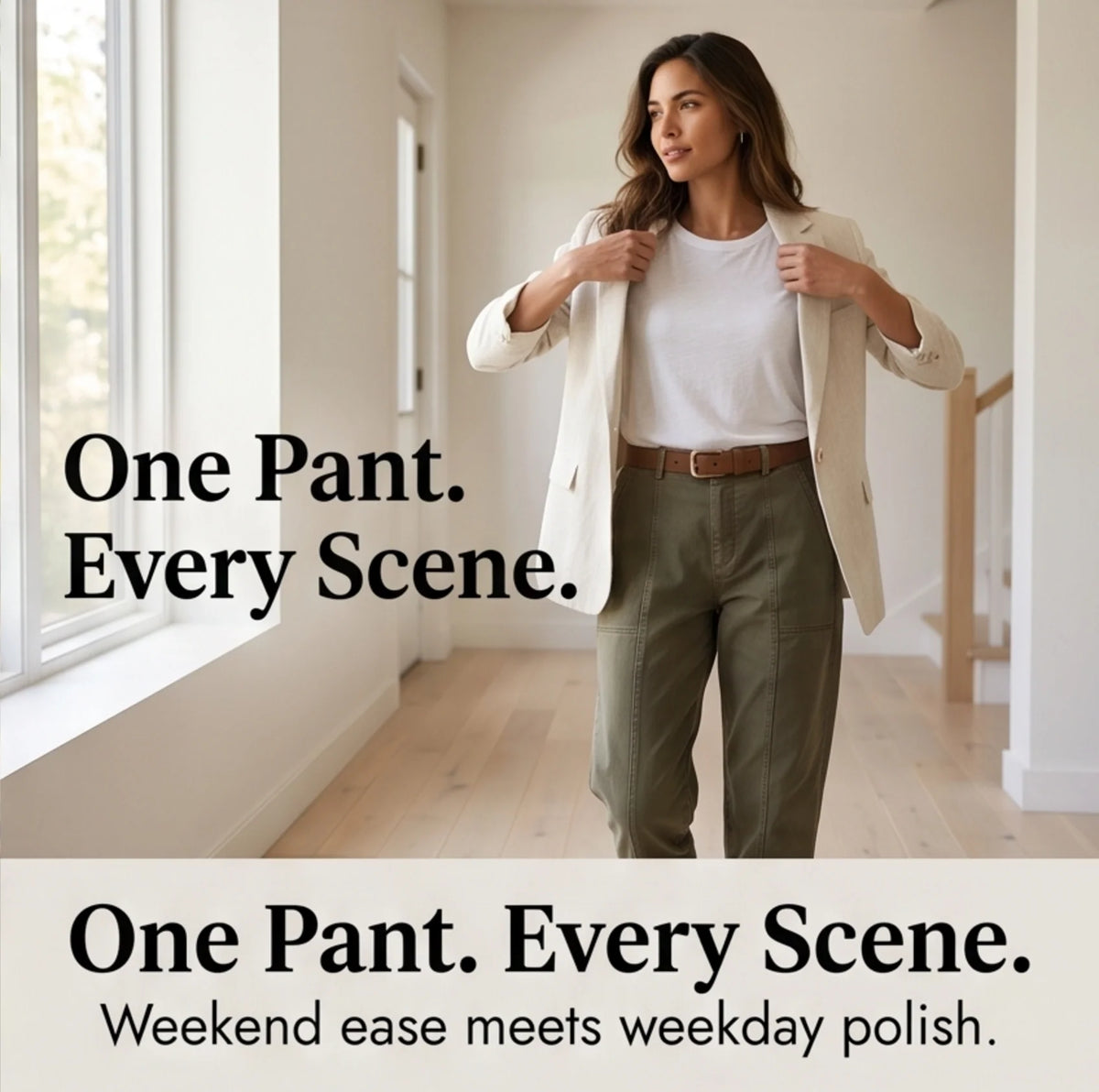 Gretchen | High-Waisted Ankle Pants with Side Pockets