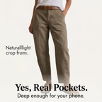 Gretchen | High-Waisted Ankle Pants with Side Pockets