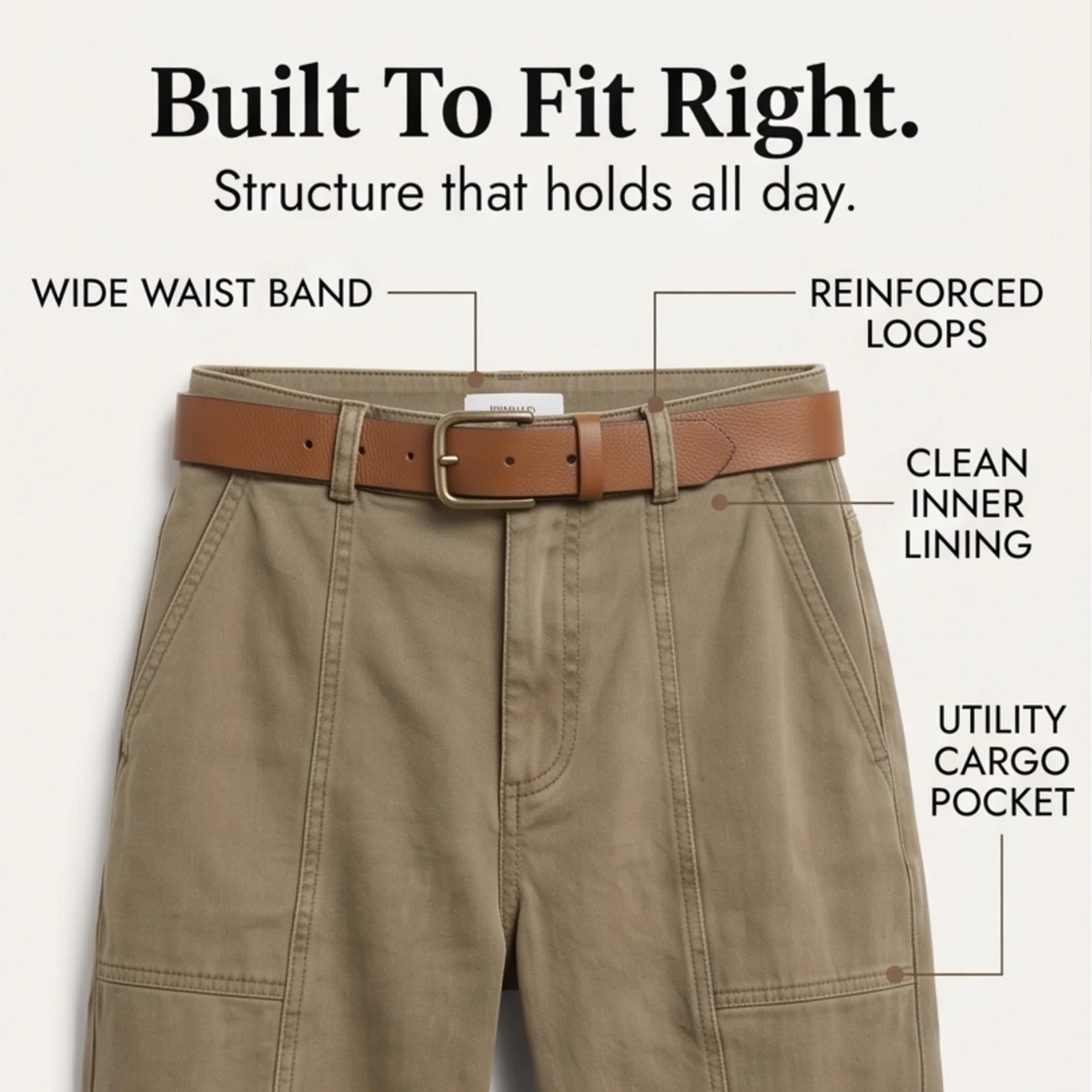 Gretchen | High-Waisted Ankle Pants with Side Pockets