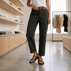 Gretchen | High-Waisted Ankle Pants with Side Pockets