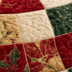 Merry Mirage Christmas Rug | 3D Swirl Quilted Velvet 7