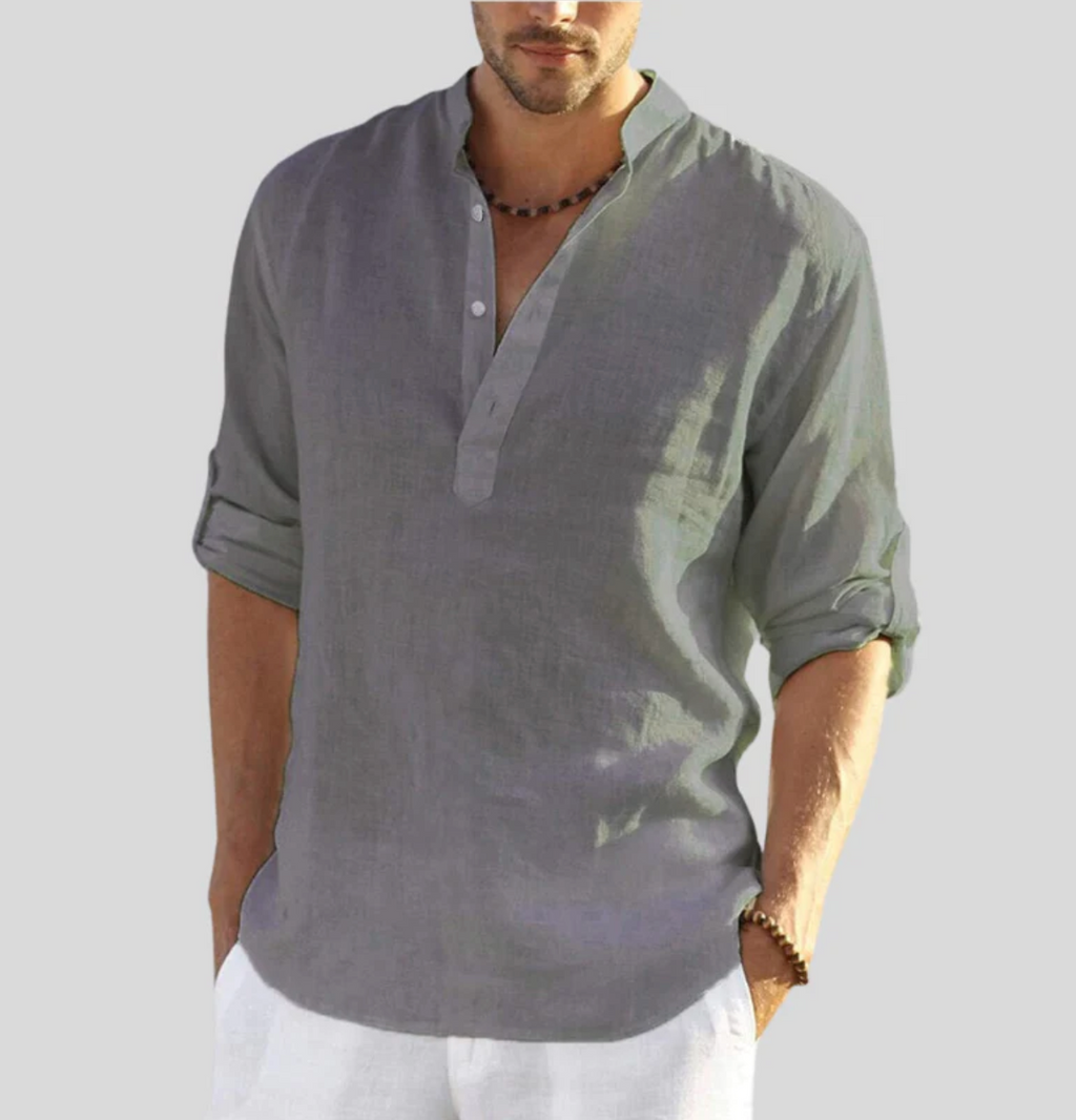 Martin | Loose-Fit Breathable Button-Front Shirt