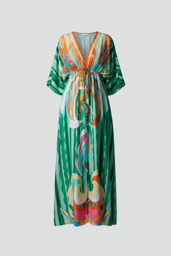 Mira | Batwing Sleeve V-Neck Maxi Dress