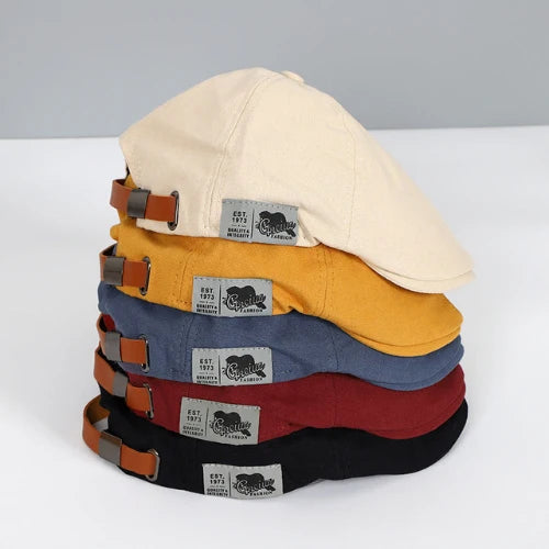 Dylan | Flat Cap with Visor and Adjustable Strap