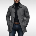 Axel | Button-Front Coat with Shirt Collar