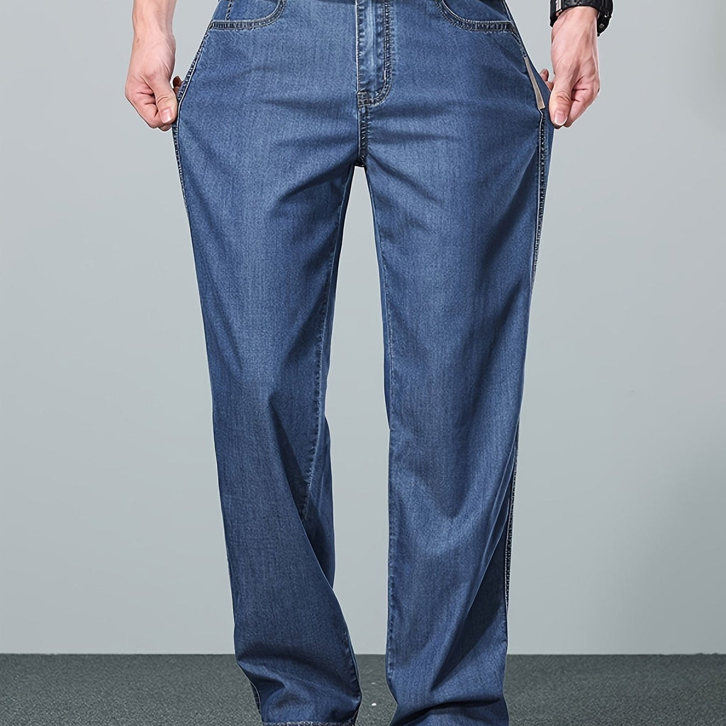Trent | Relaxed Straight-Leg Jeans with Patch Pockets