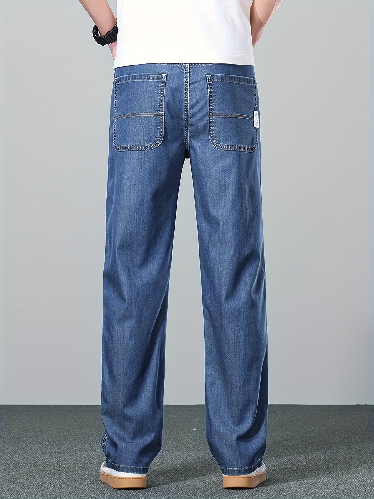 Trent | Relaxed Straight-Leg Jeans with Patch Pockets