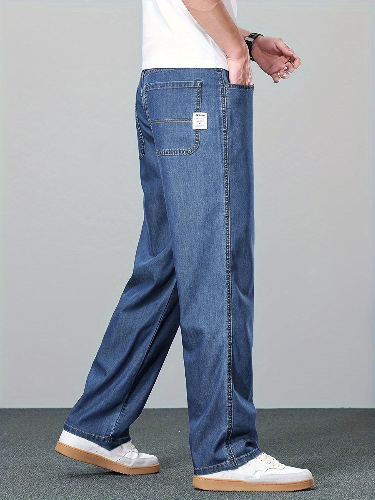Trent | Relaxed Straight-Leg Jeans with Patch Pockets