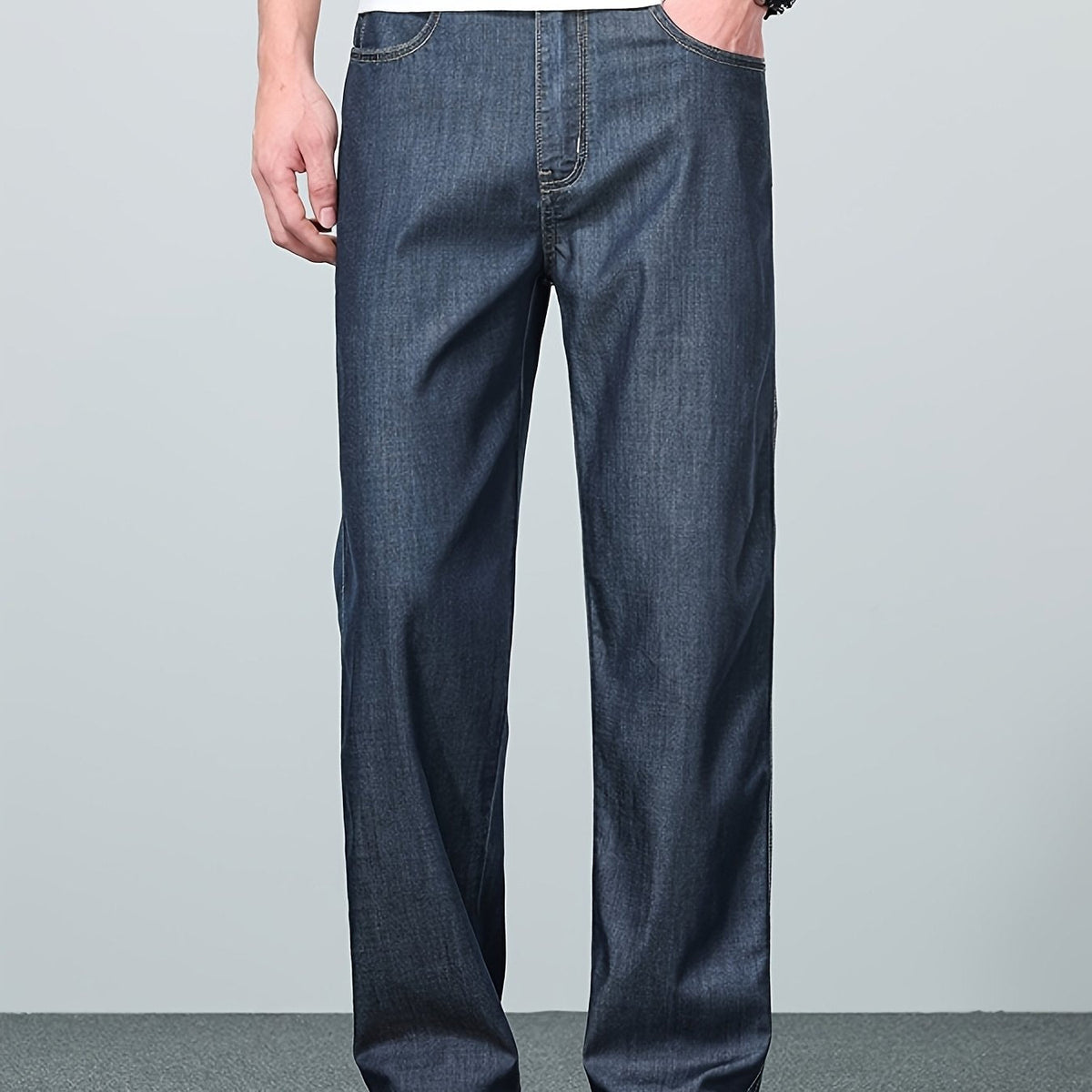 Trent | Relaxed Straight-Leg Jeans with Patch Pockets