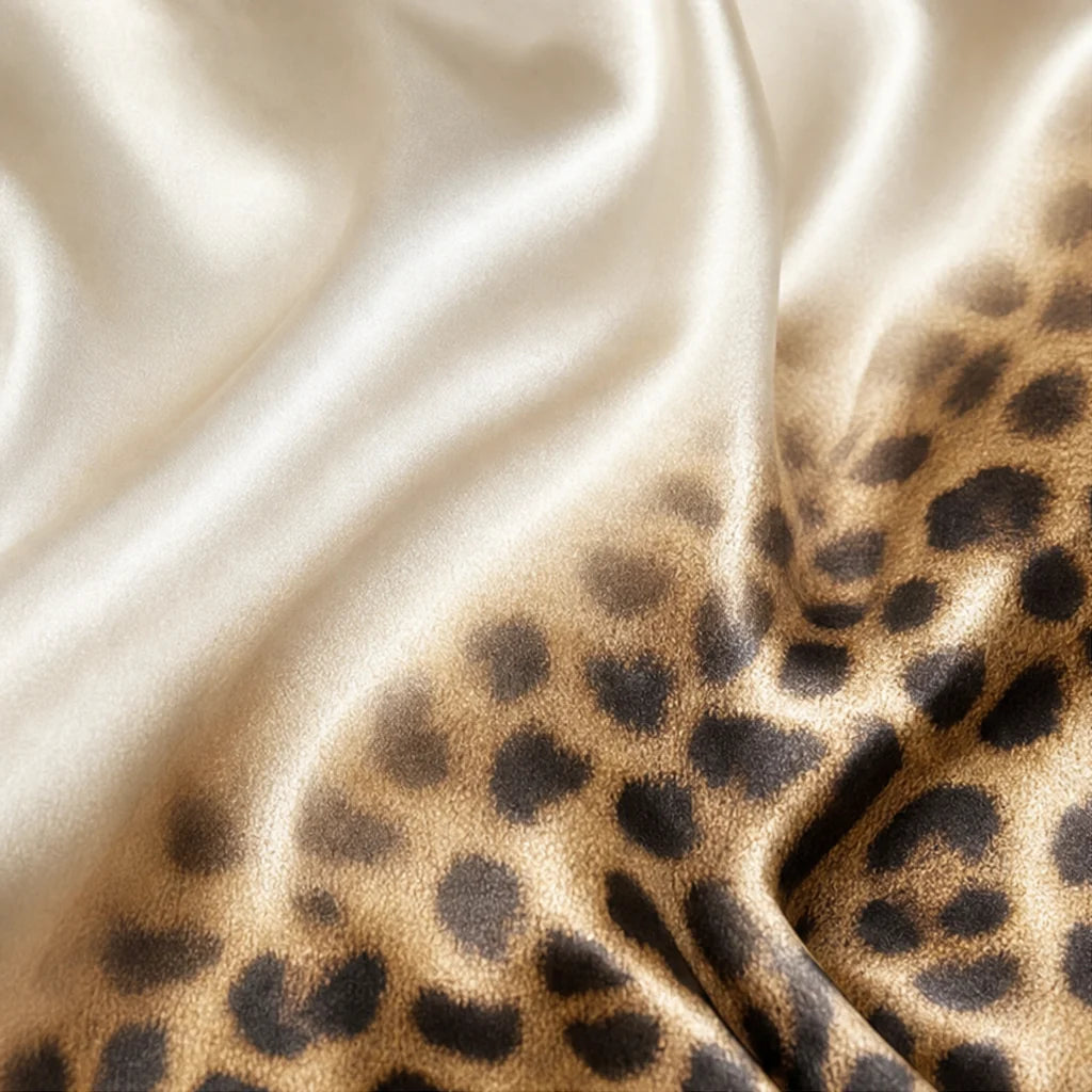 Oriana Muse Shirt | Ombré Leopard-Print Satin 6