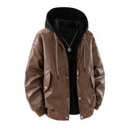 Calvin | Hip-Length Snap Jacket with Flap Pockets