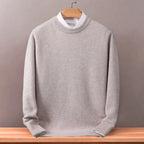 Reed | Round-Neck Knit Top with Ribbed Cuffs