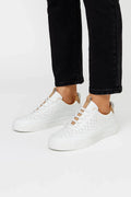 Braxton | Perforated Sneakers with Padded Ankle Collar