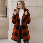 Pladelle Long Hooded Cardigan | Plush Brushed Polyester, Relaxed Fit 12