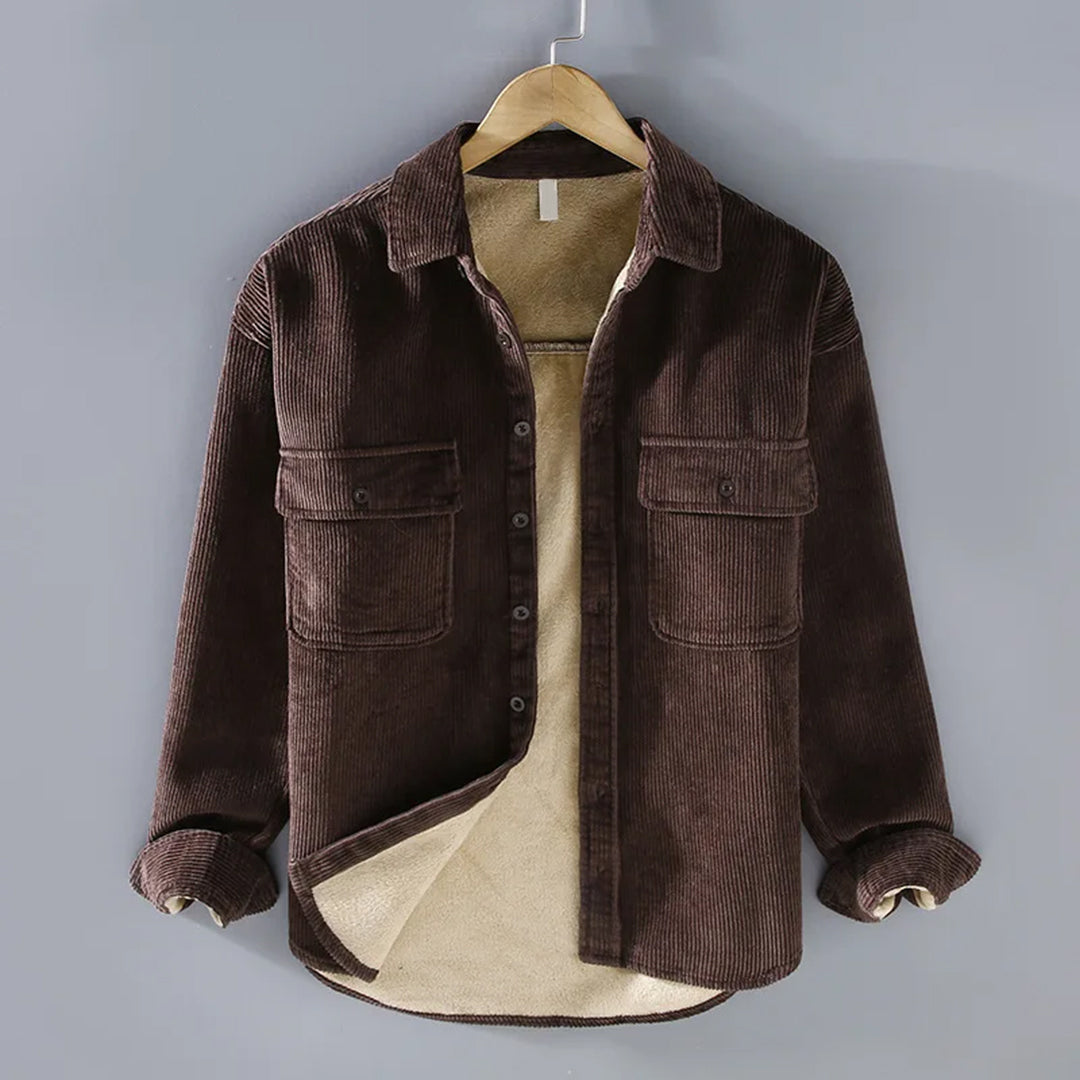 Peter | Corduroy Jacket with Button Closure
