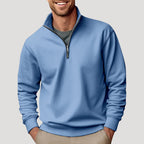 Pura Herresweater | Klassisk Quarter Zip, Løs Pasform 7