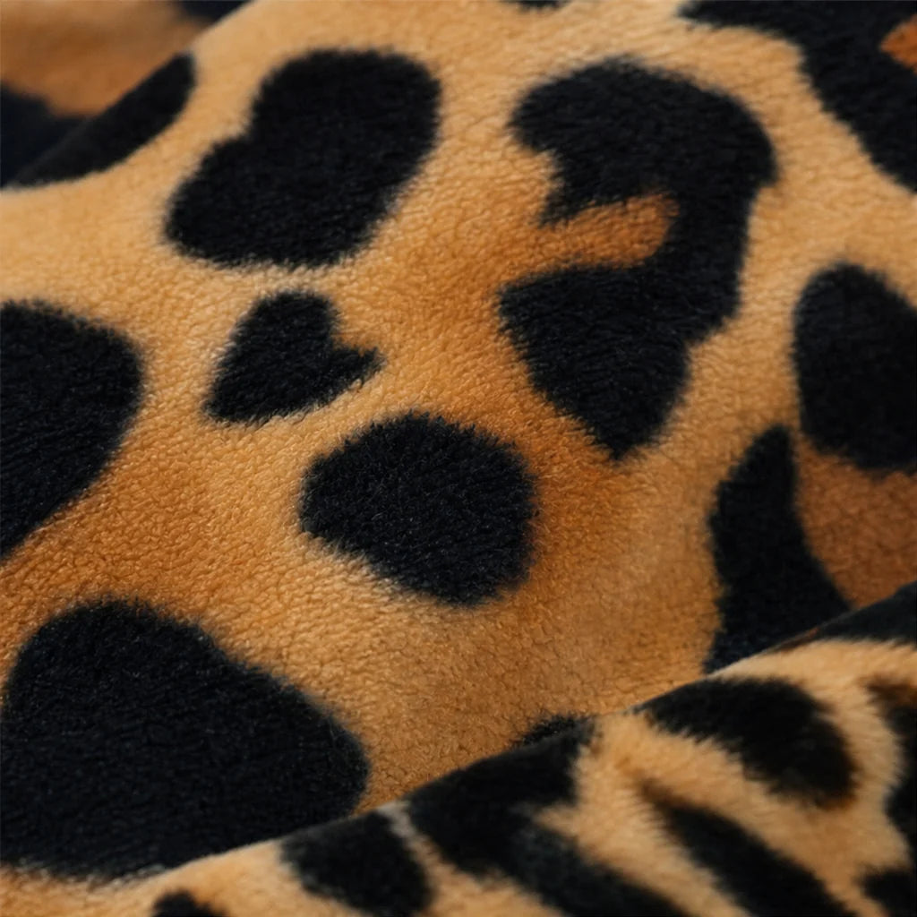 Purrfecto Throw Blanket | Lightweight Polyester Leopard Print 6