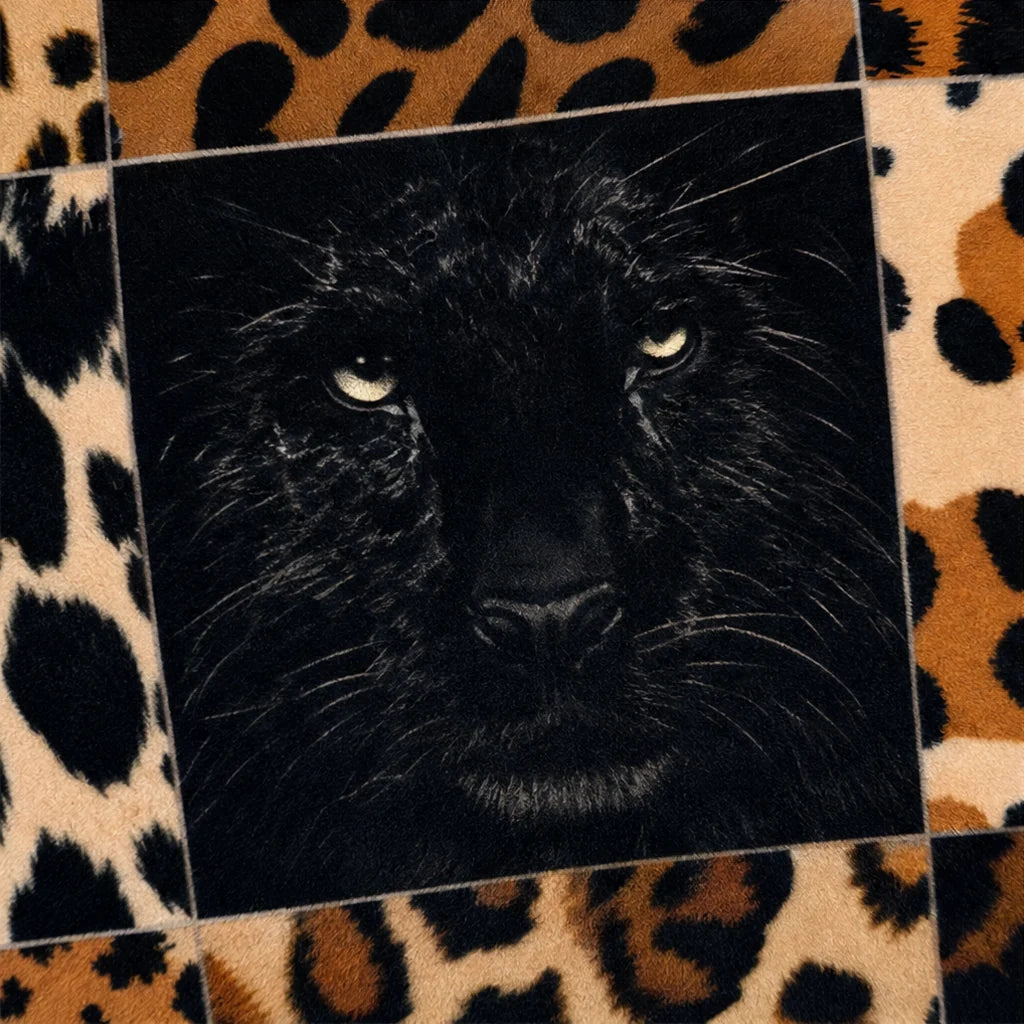 Purrfecto Throw Blanket | Lightweight Polyester Leopard Print 8