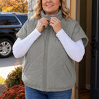 Callie | Diamond-Quilted Vest with Side Pockets