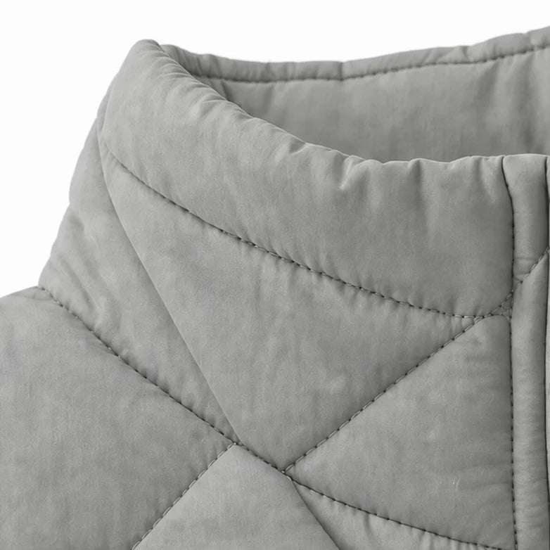 Callie | Diamond-Quilted Vest with Side Pockets
