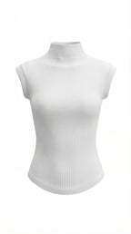 Lorelei | Figure-Hugging Ribbed Turtleneck Top