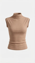 Lorelei | Figure-Hugging Ribbed Turtleneck Top