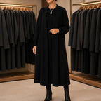 Meredith | Longline Ribbed Knit Cardigan with Stretch
