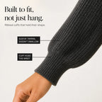Meredith | Longline Ribbed Knit Cardigan with Stretch