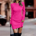 Hailey | Ribbed Knit Bodycon Dress with Long Sleeves