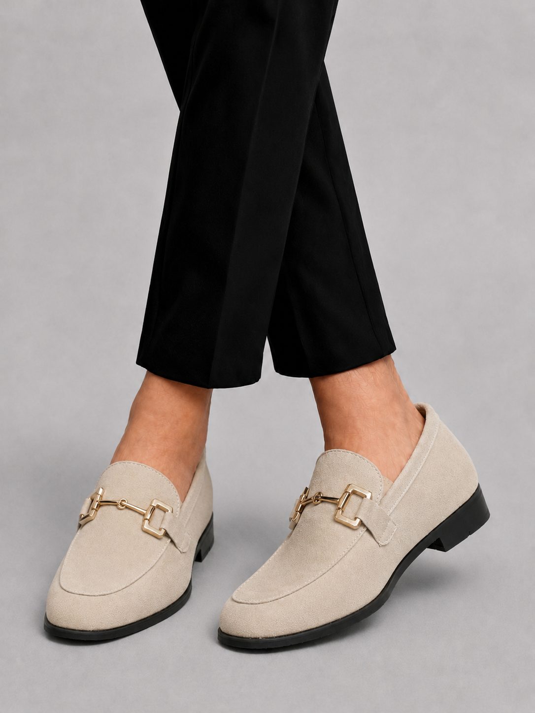 Brian | Loafers with Buckle Detail and Low Block Heel