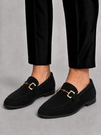 Brian | Loafers with Buckle Detail and Low Block Heel