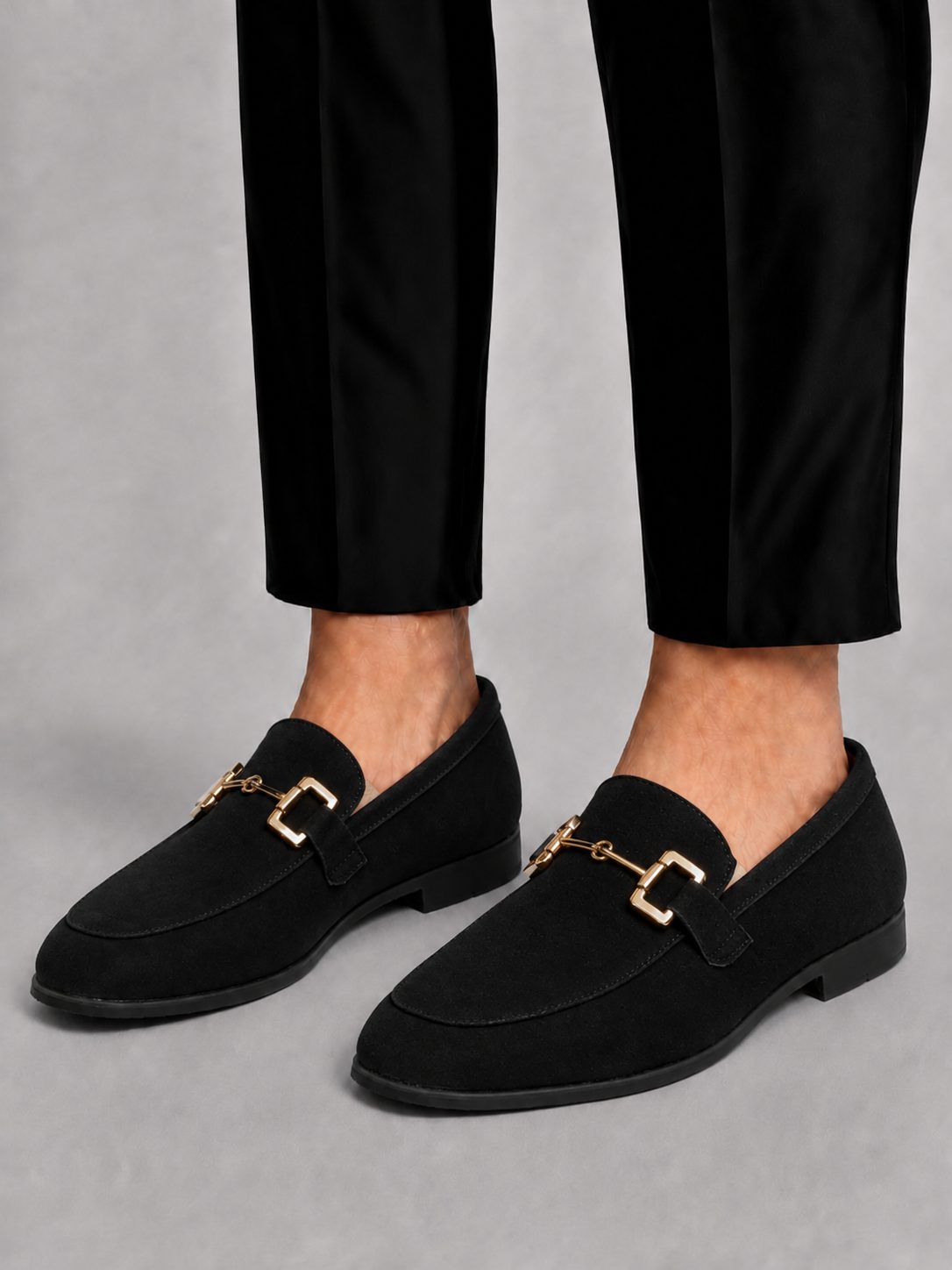 Brian | Loafers with Buckle Detail and Low Block Heel