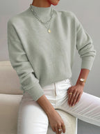 Brinley | Turtleneck Sweater with Dropped Shoulders