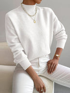 Brinley | Turtleneck Sweater with Dropped Shoulders