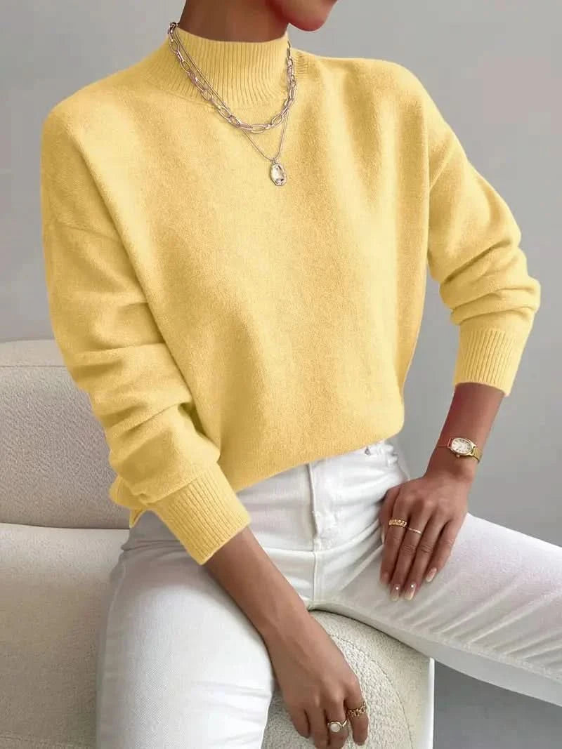 Brinley | Turtleneck Sweater with Dropped Shoulders